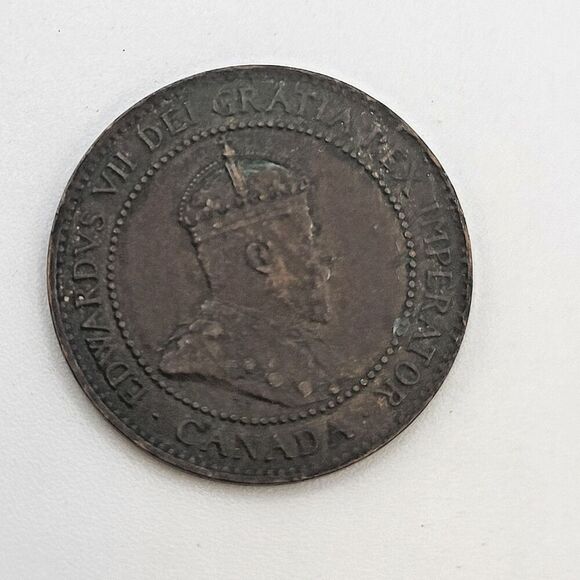 1905 Canada One Cent Circulated VF Coin 1c Large Cent Bronze - Picture 1 of 2